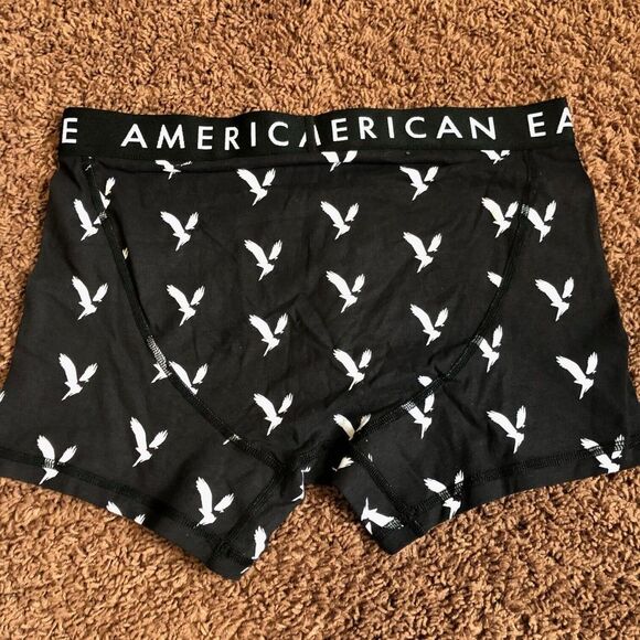 American Eagle Men's‎ Boxer Briefs Size Medium Black Animal Print Stretchy NWOT - Picture 3 of 5